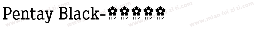 Pentay Black字体转换